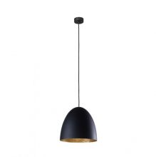 Egg_m oprawa wisząca E27 25W czarno/złota